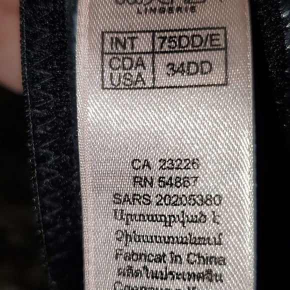 NWOT LaSenza Strapless Underwire Bra Size 34DD - Picture 5 of 6